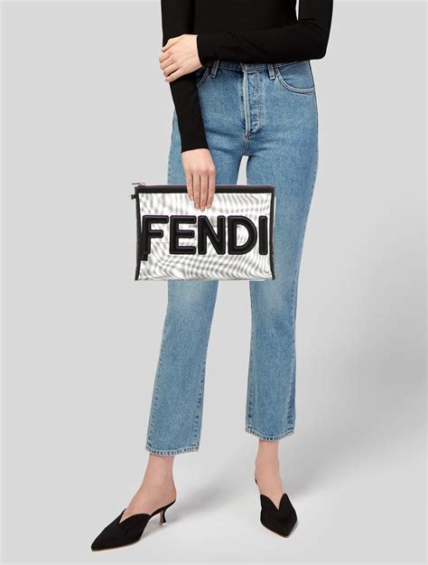 fendi large flat clutch|fendi clutch wallet.